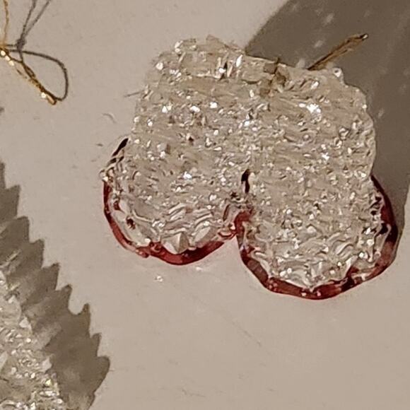 Ornaments vintage antique glass Christmas holiday 4 wreath house bells candle - Picture 3 of 12